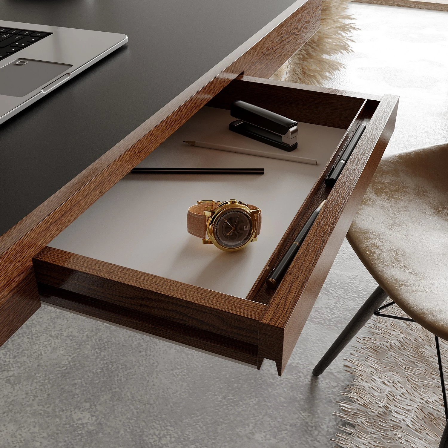 Dekorosso Vanta Modern Ahşap Çalışma Masası