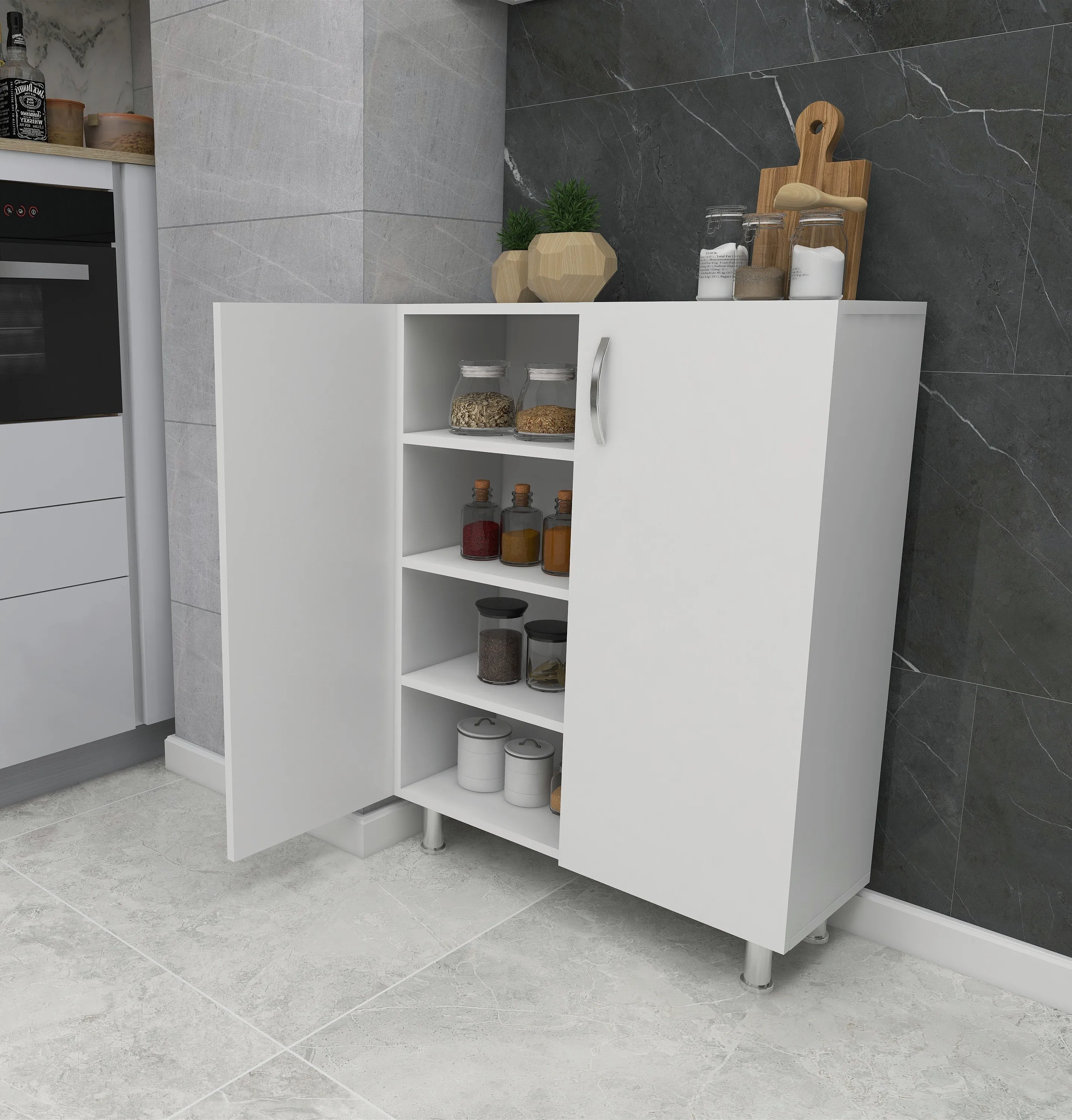 Dekorosso Just Çok Amaçlı Dolap Mutfak Dolabı Kiler Dolabı