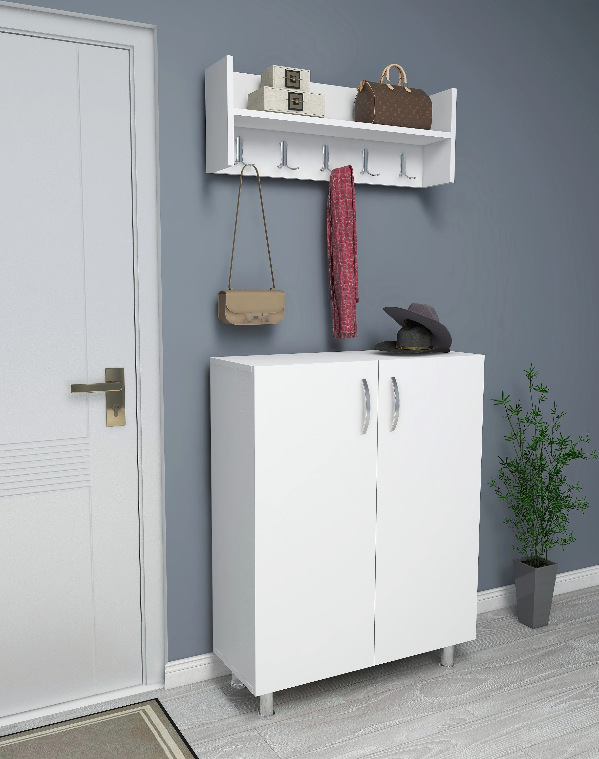 Dekorosso London Vestiyer Portmanto Ayakkabılık