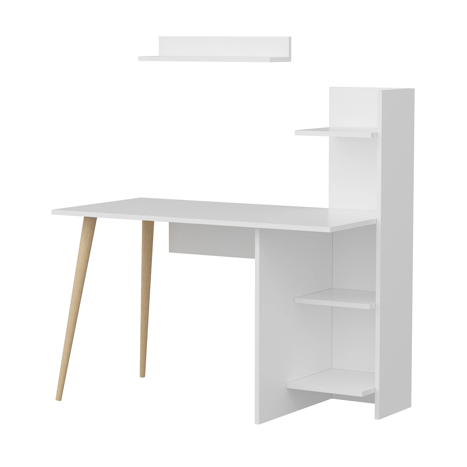 Dekorosso Omar Ahşap Ayaklı Fonksiyonel Çalışma Masası