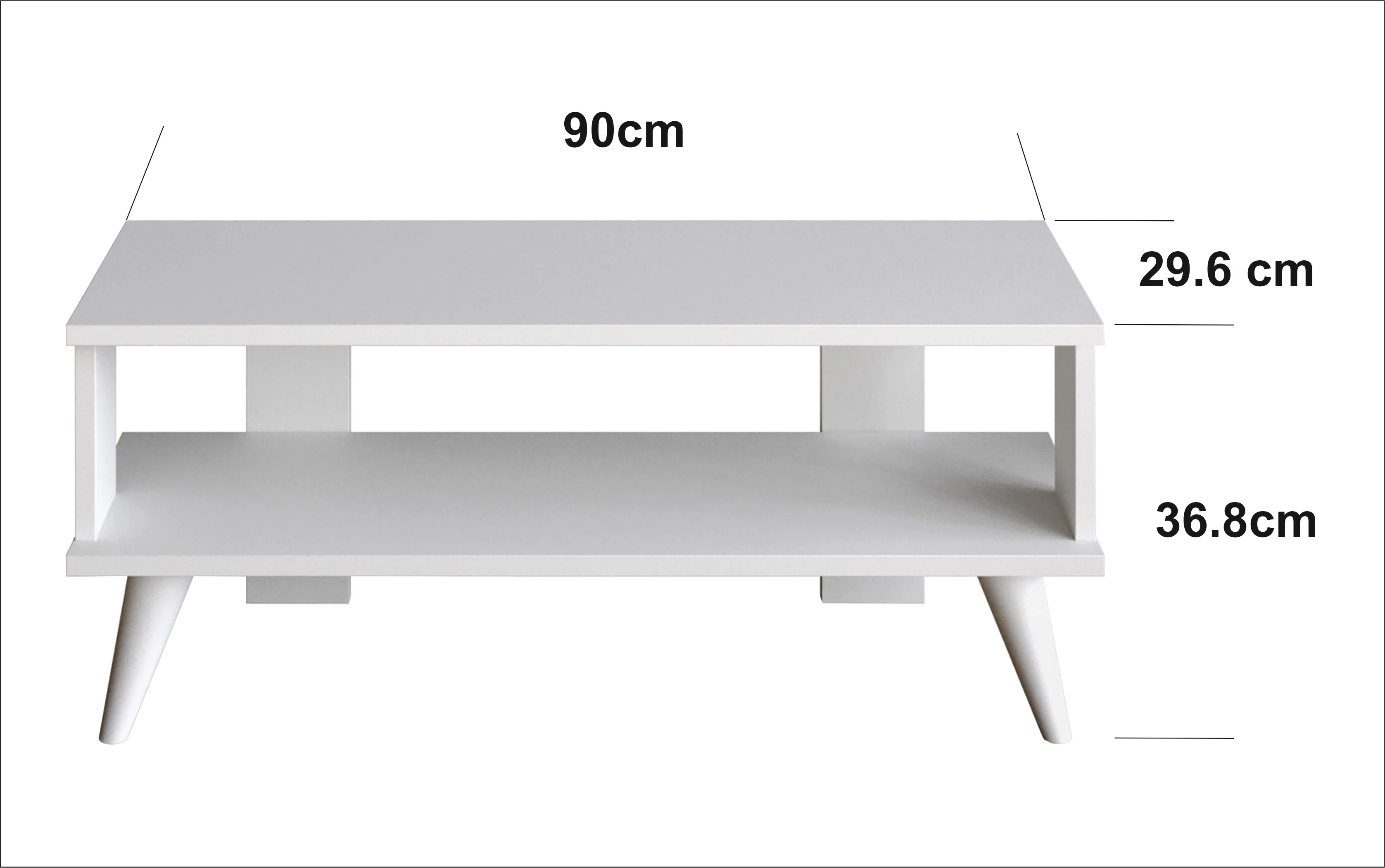 Dekorosso Nassau Tv Sehpası Ünitesi Beyaz