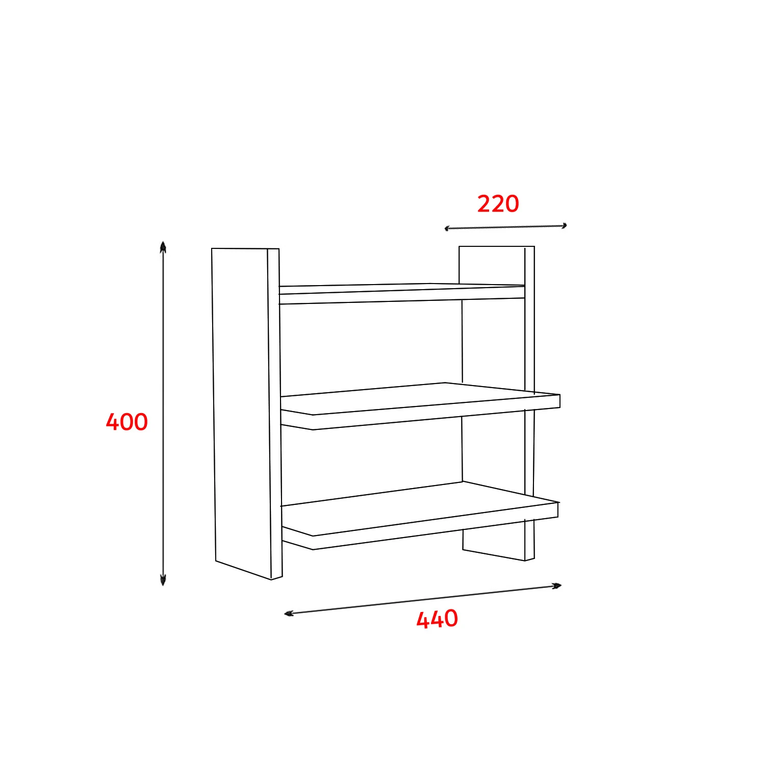 Dekorosso Veron Mutfak Rafı Baharatlık Tezgah Üstü Raf
