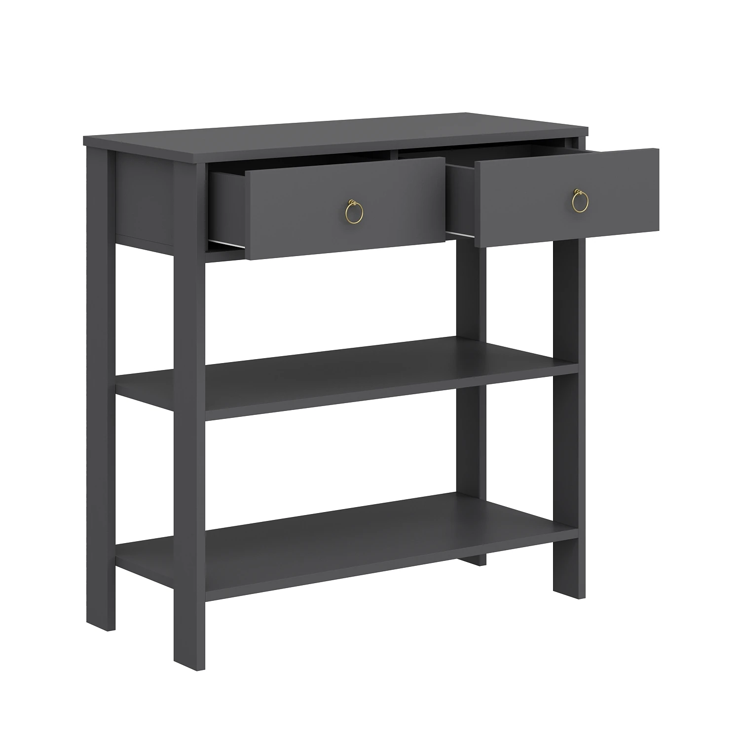 Dekorosso Luke Modern Dekoratif 2 Çekmeceli 2 Raflı Dresuar