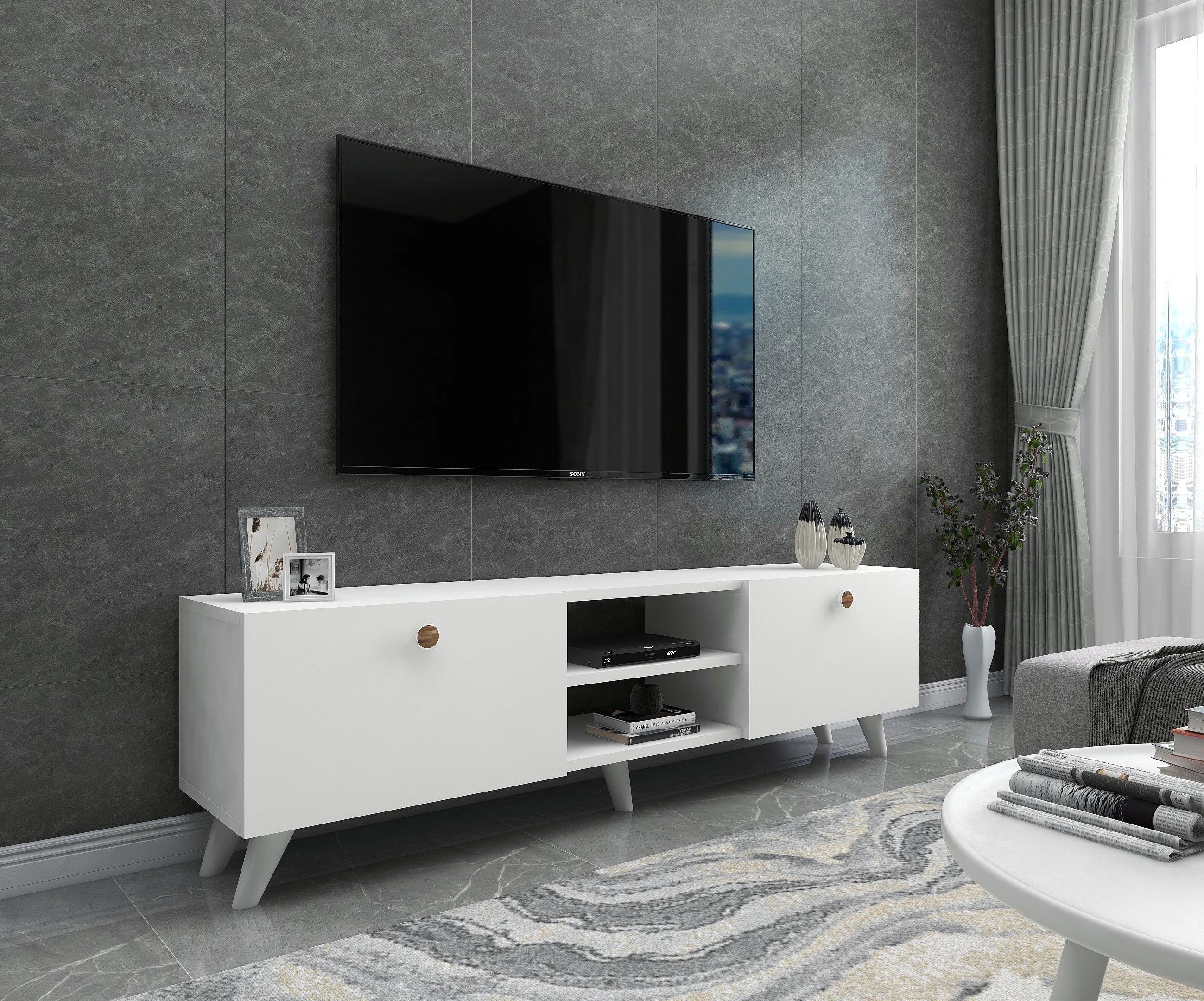 Dekorosso Veco Modern 2 Kapaklı Tv Ünitesi