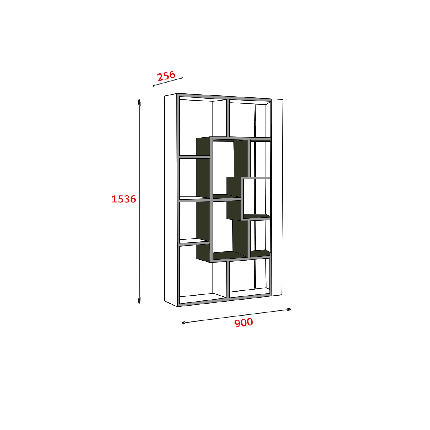 Dekorosso Look Kitaplık