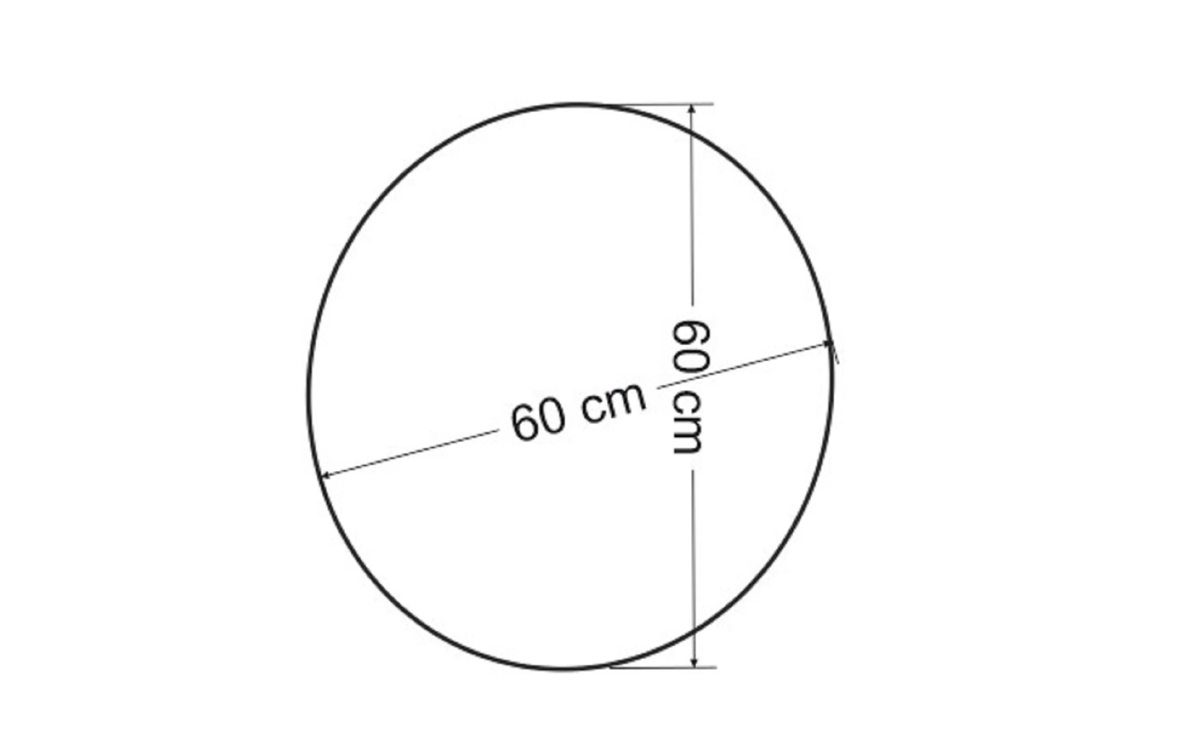 Dekorosso Moon Dekoratif Yuvarlak Ayna