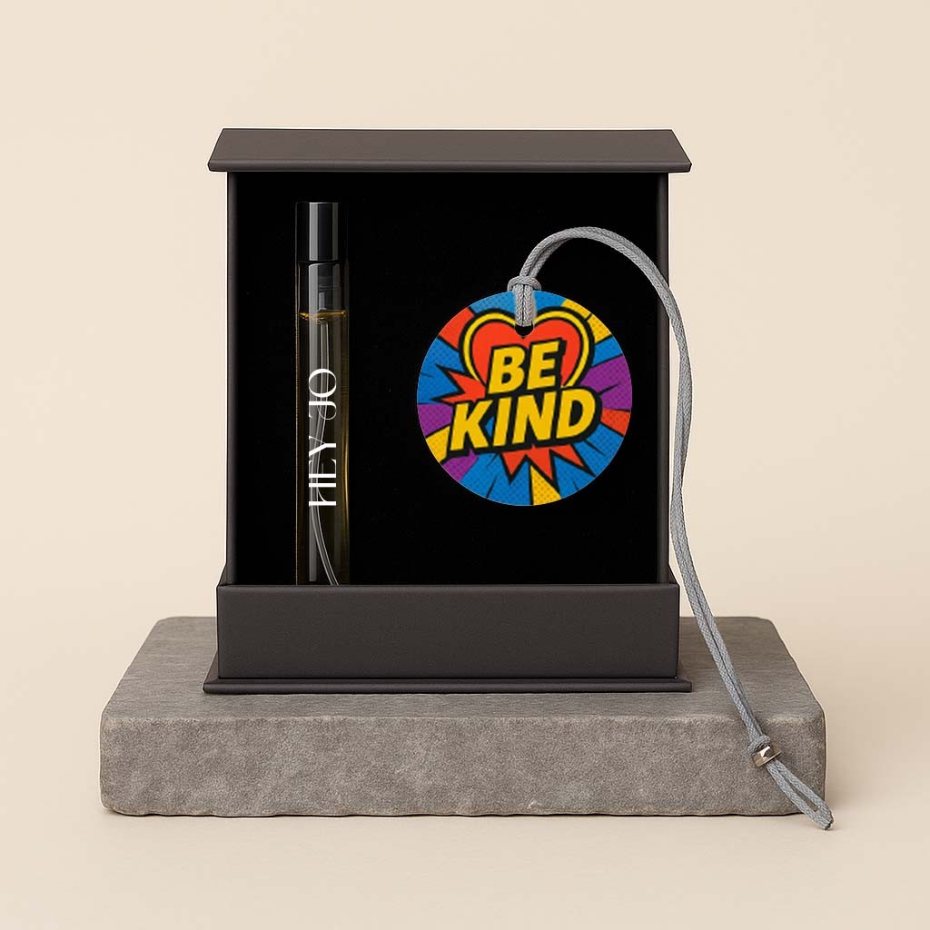HeyJO Motto is Be Kind - a Scent a Stone a Story