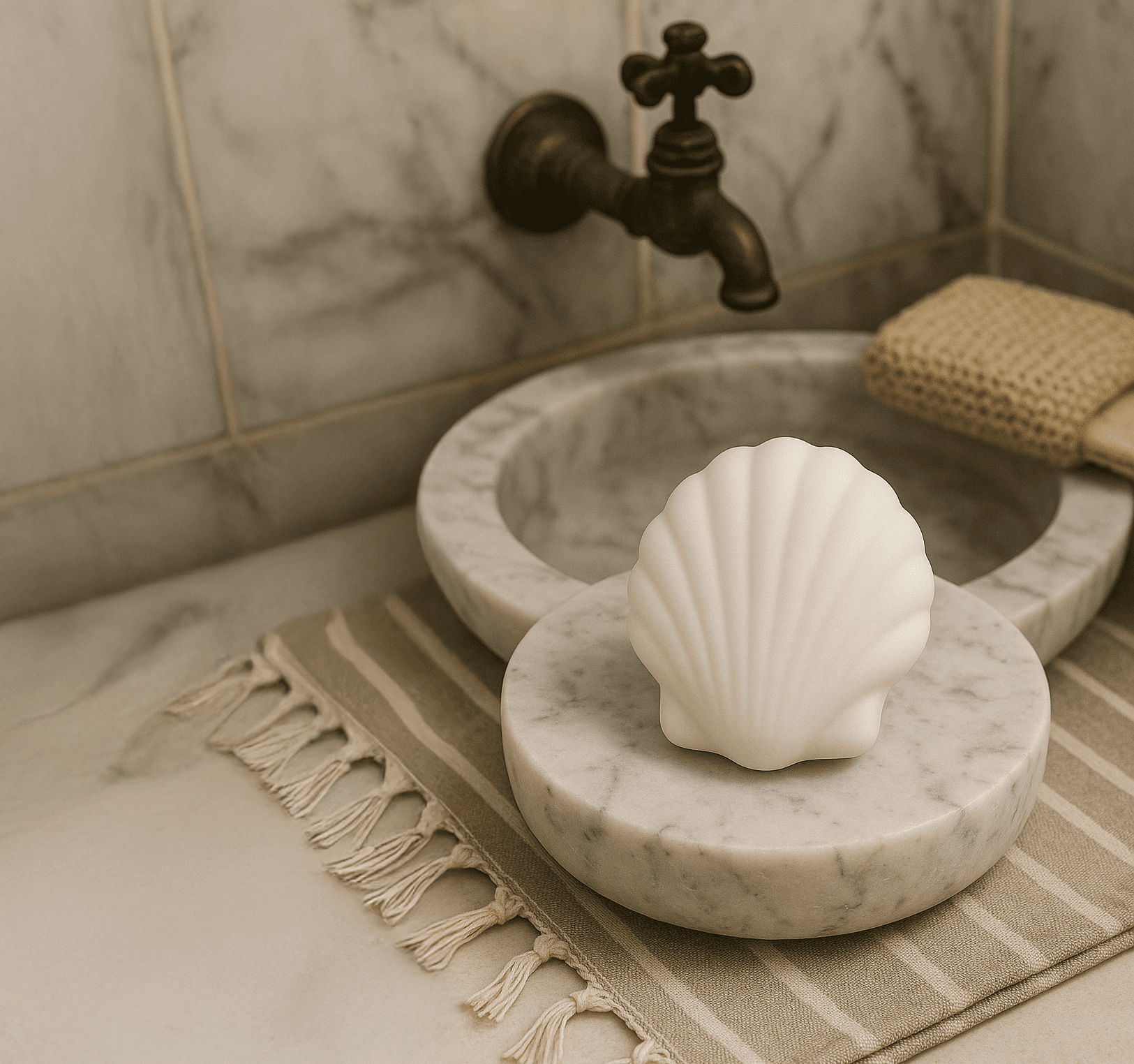 HeyJO Banyo Serisi 4'lü Deniz Kabuğu - a Scent a Stone a Story