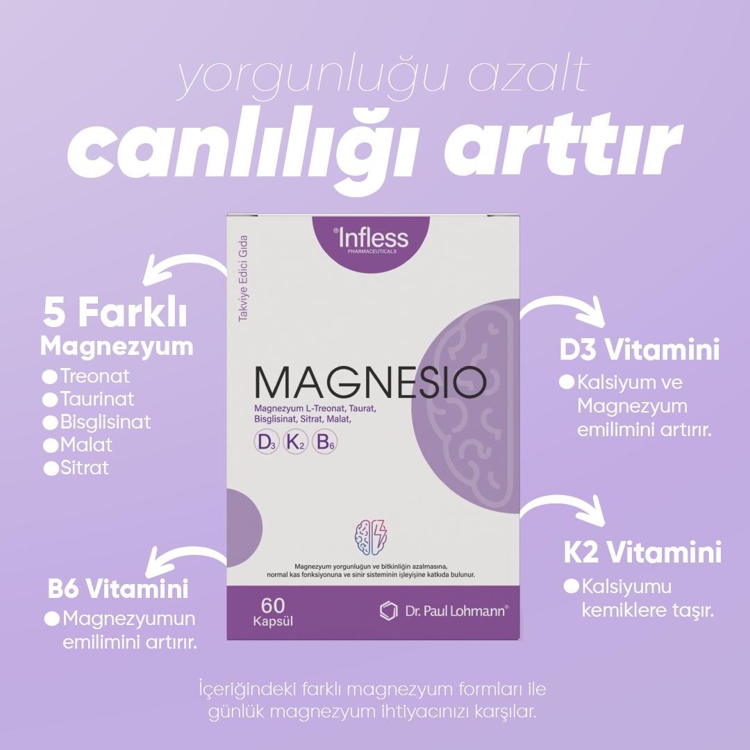 Magnesio, Magnezyum Kompleks B6 Ve D3k2 Vitamin