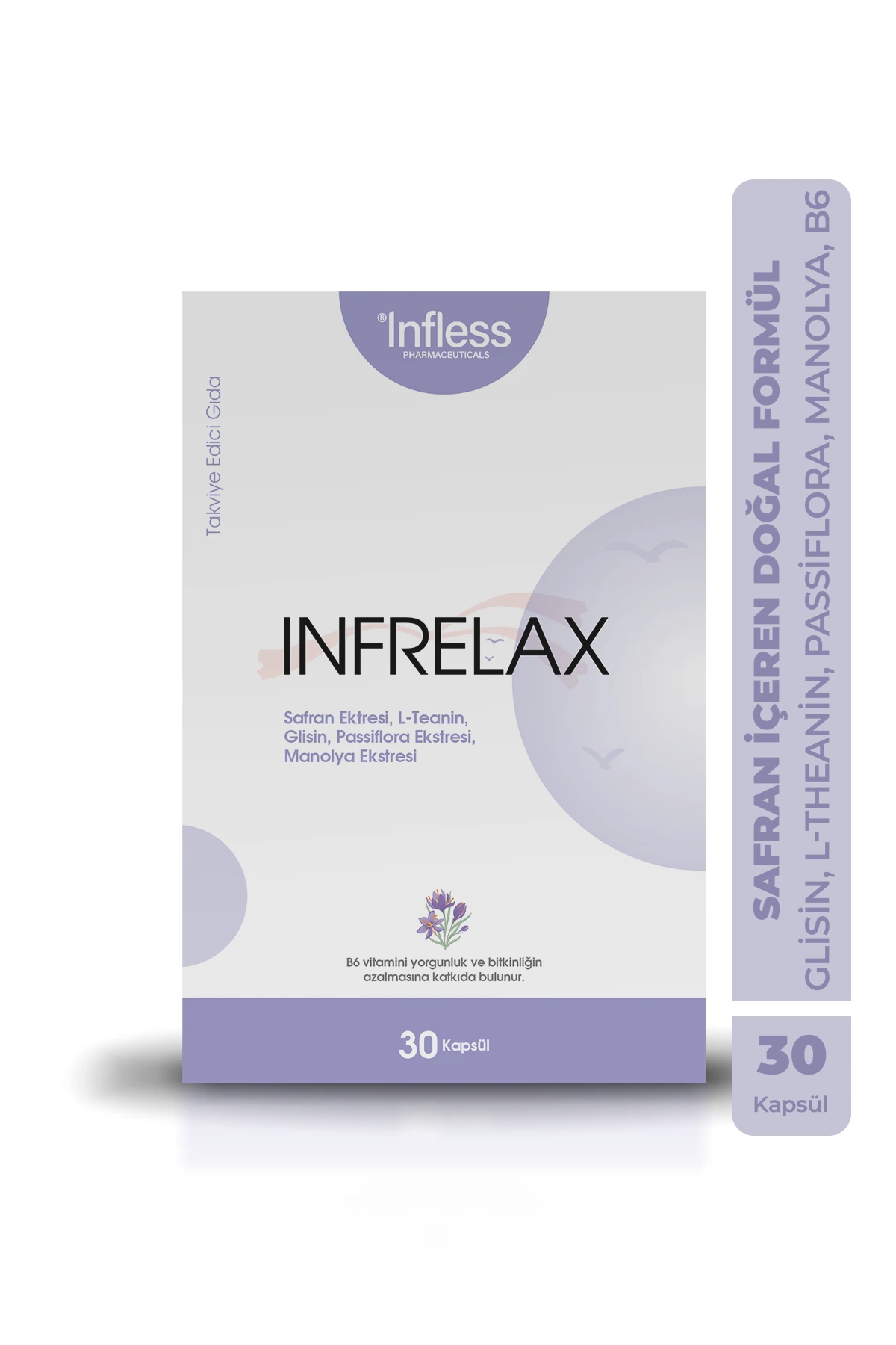 Infless Infrelax Safran L Theanin Passiflora 30 Kaps l