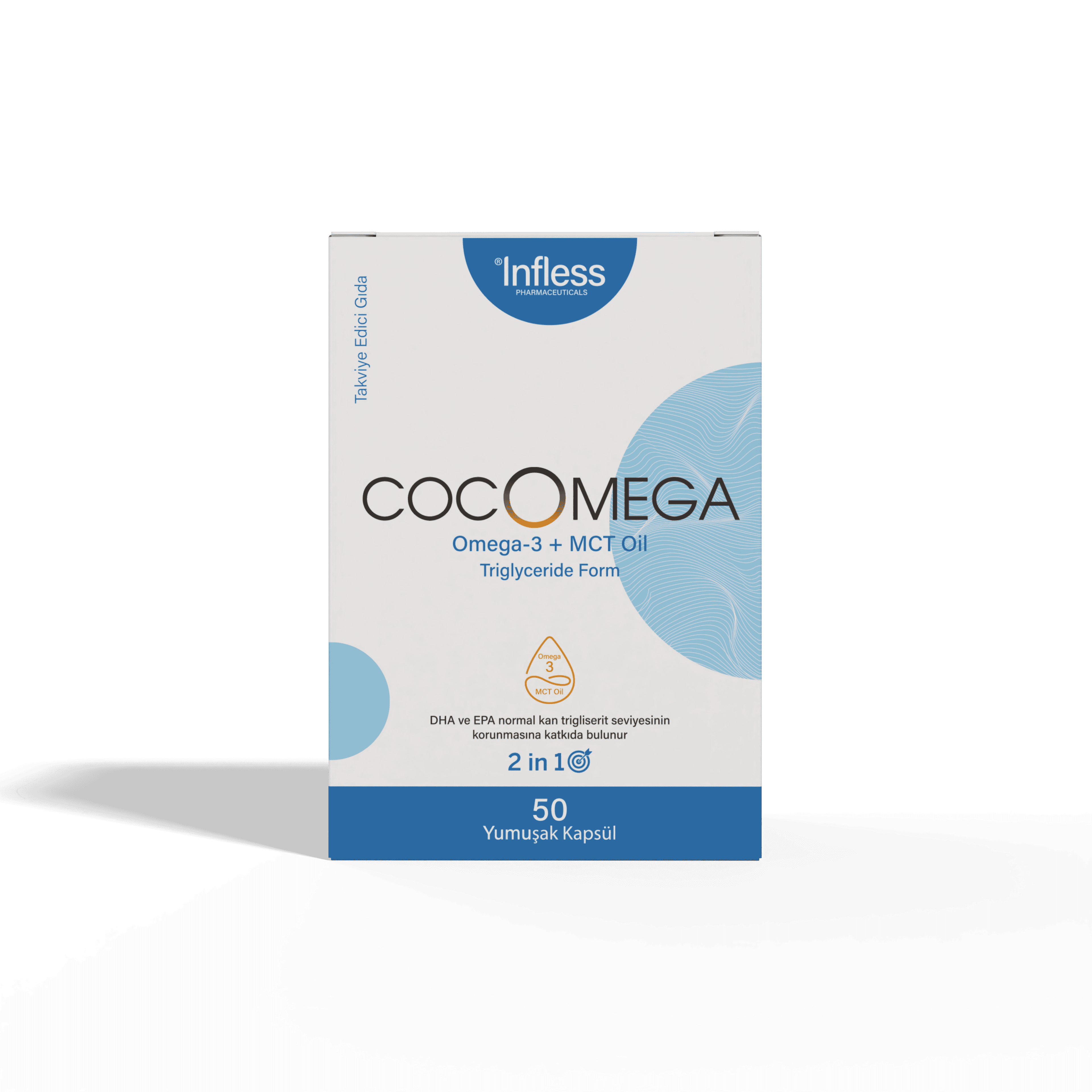 Cocomega, Omega3 ve MCT Oil İçeren Yumuşak Kapsül