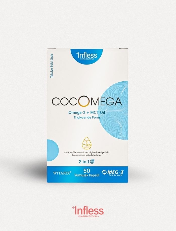 Cocomega, Omega3 ve MCT Oil İçeren Yumuşak Kapsül