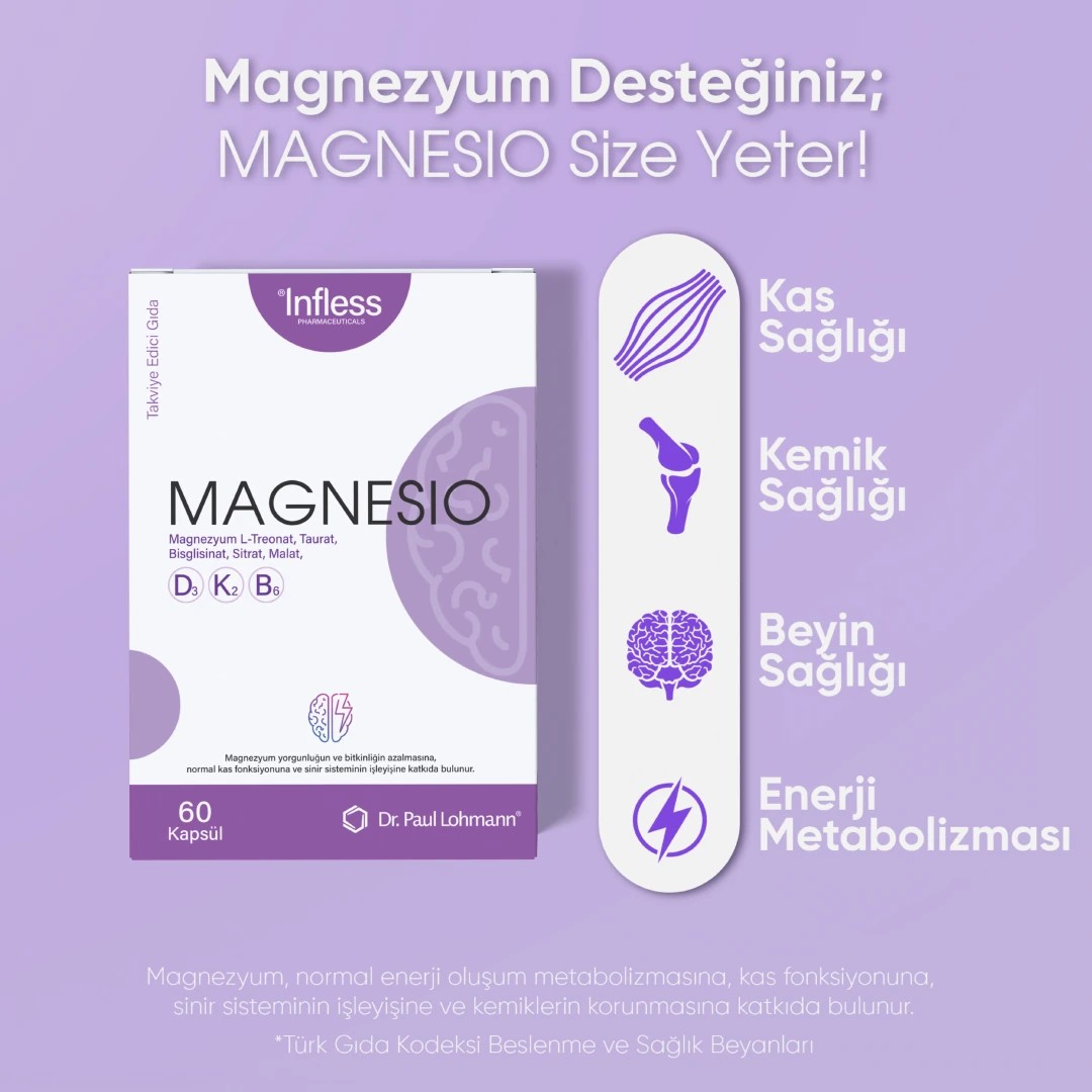 5i1 Yerde Paket (Magnezyum, D3K2, Omega3, MCT Oil, Sindirim Enzimleri, Multivitamin) Infless Eczanem
