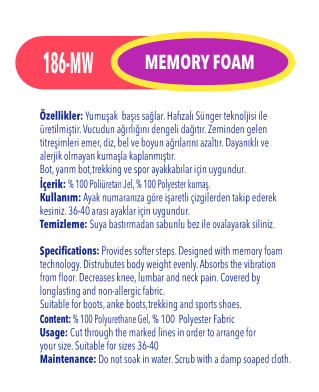 BlueGEL Taban 186MW 36-40 Numara