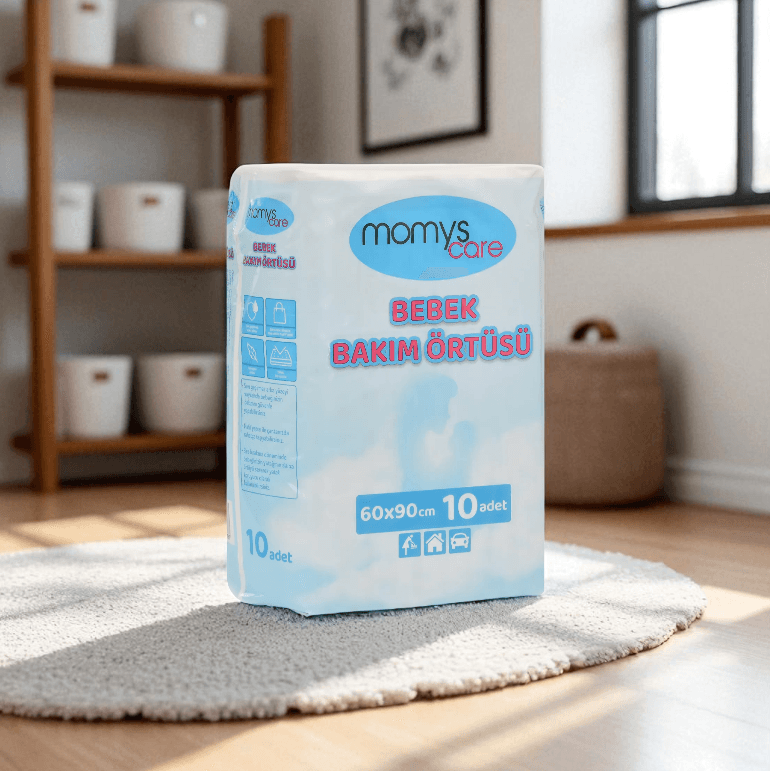 Momys Care Bebek Bakım Örtüsü 60*90 Cm Alt Açma Bezi 10Lu