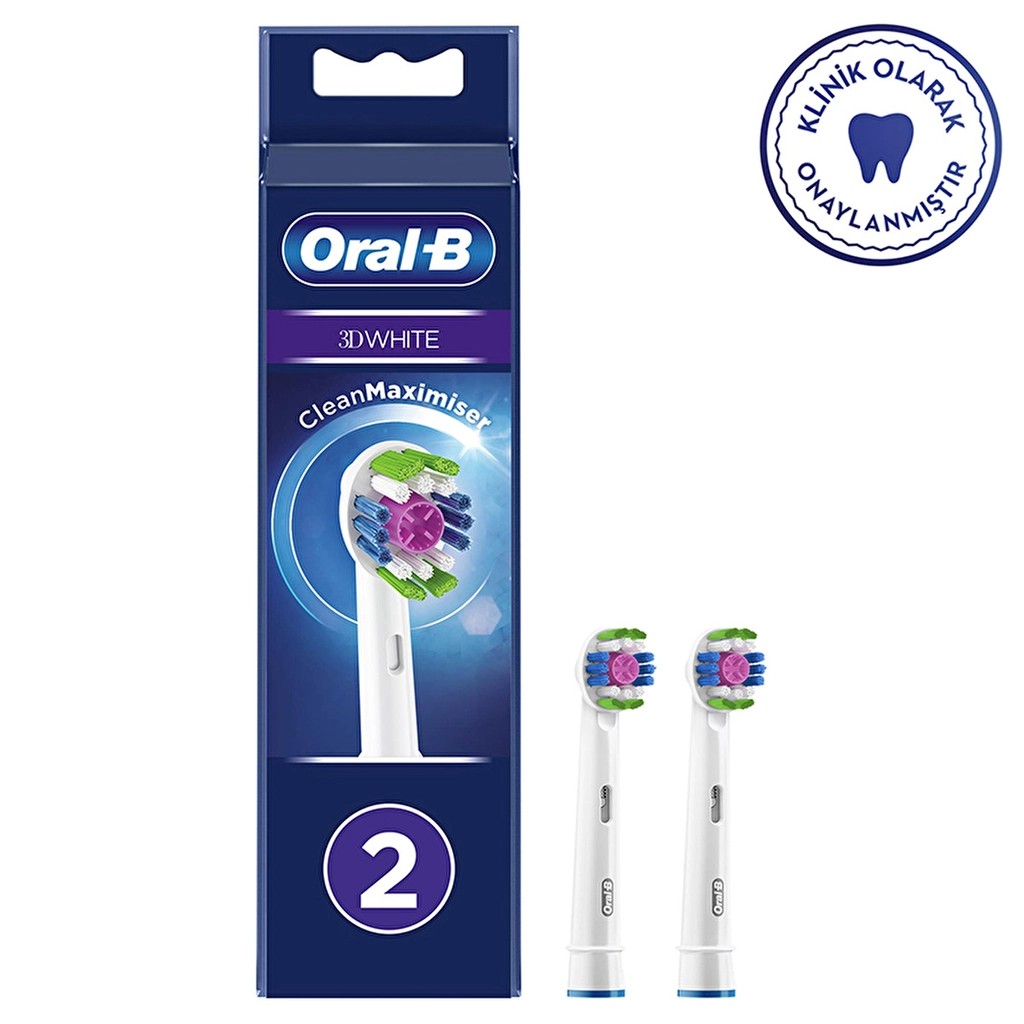 Oral-B Yedek Başlık 3D White 2'li