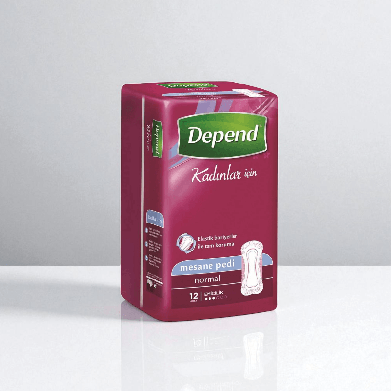 Depend Kadın Mesane Pedi 12Li Normal
