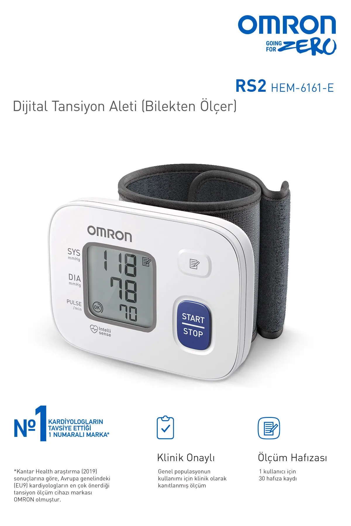 Bilekten Ölçer Tansiyon Aleti - Omron RS2