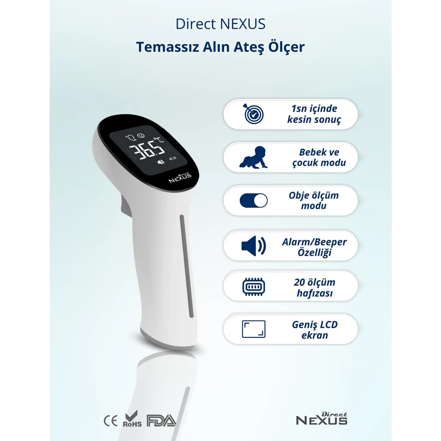 Direct Nexus Infrared Ateş Ölçer (Yeni)