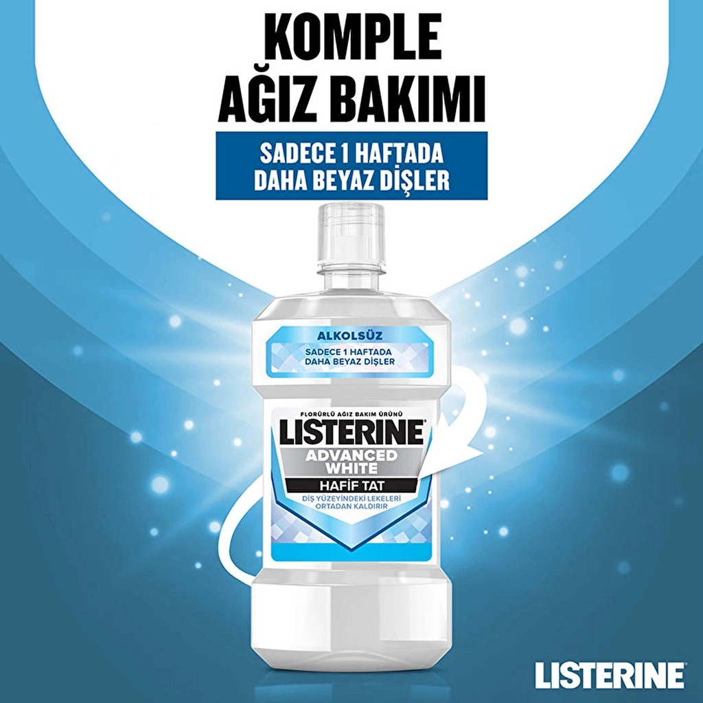 Listerine Ağız Gargarası Advanced White 500 ml