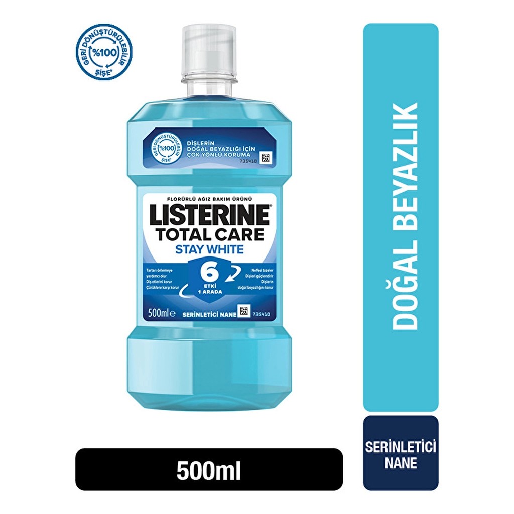 Listerine Ağız Gargarası Stay White 500 ml