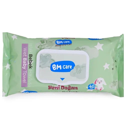 Bm Care Yenidoğan Islak Havlu 3X40Lı