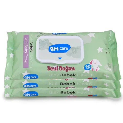 Bm Care Yenidoğan Islak Havlu 3X40Lı