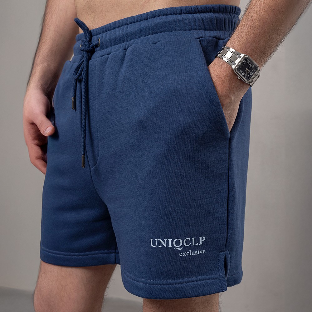 BASKILI SHORT - İndigo