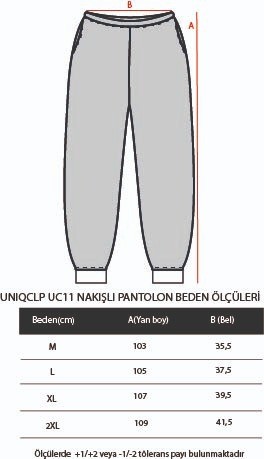 PREMIUM NAKIŞLI EŞOFMAN ALTI 