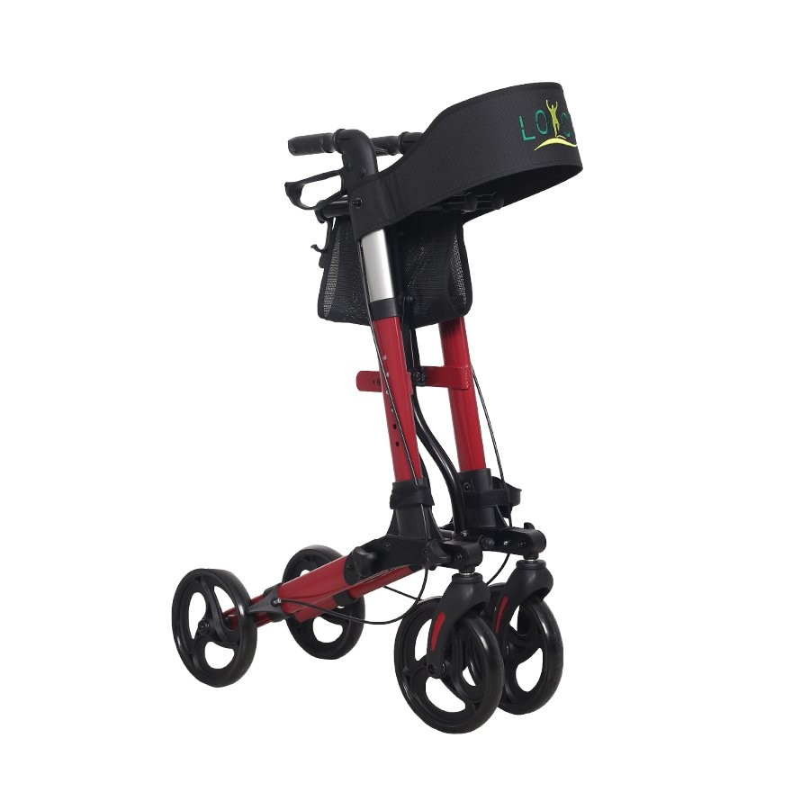 PR-890 Alüminyum Lüks Rollator - Kırmızı