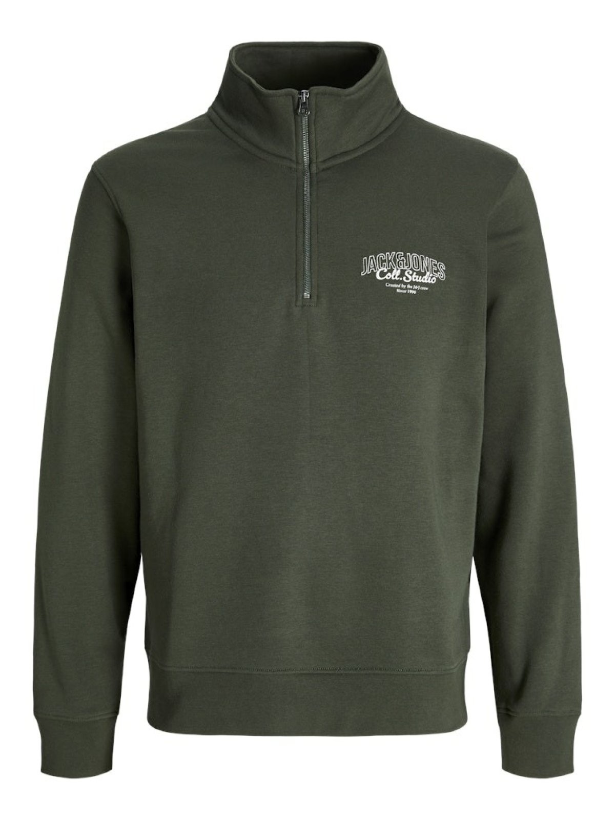 Jack Jones Makoto Halfzıp Fermuarlı Yaka Erkek Sweat 12278608 - HAKİ