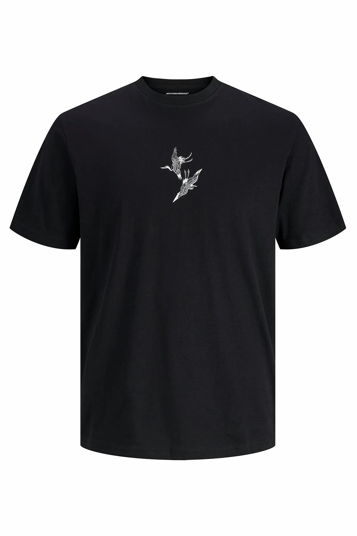 Jack Jones Rascal Crew Regular Fit Erkek Tişört 12286154 - SİYAH
