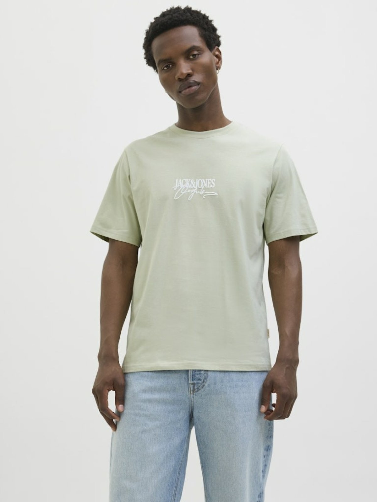 Jack Jones Almerıa Brandıng Regular Fit Erkek Tişört 12276784 - YEŞİL