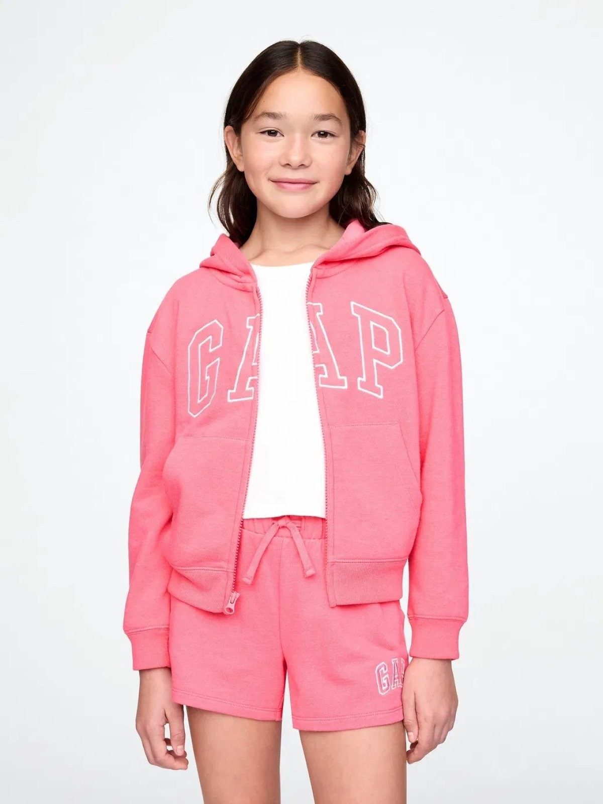 Gap V-Frch Ft Logo Çocuk Sweat 746744001 - PEMBE
