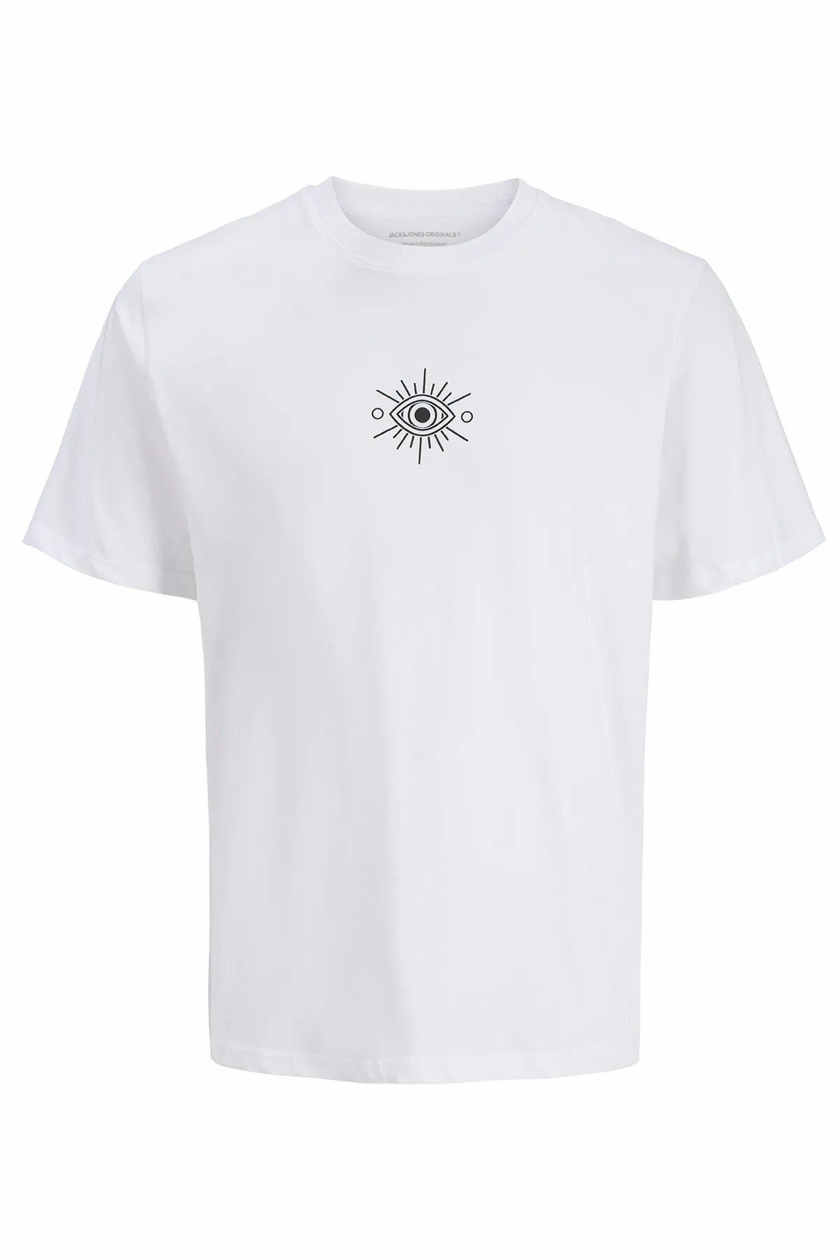 Jack Jones Rascal Crew Regular Fit Erkek Tişört 12286154 - BEYAZ