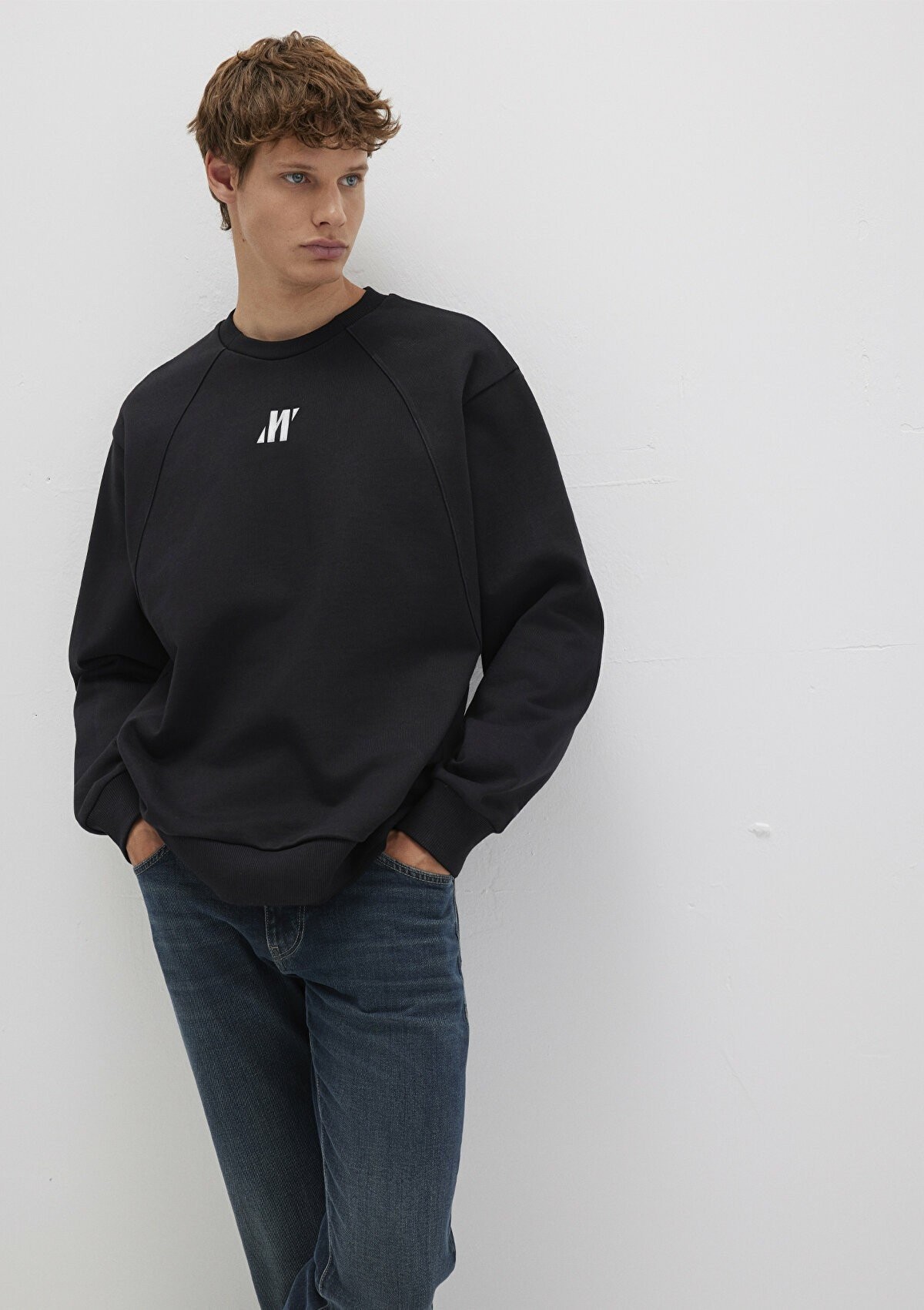 Mavi Pro Bisiklet Yaka Siyah Erkek Sweat 0S10507-900 - SİYAH