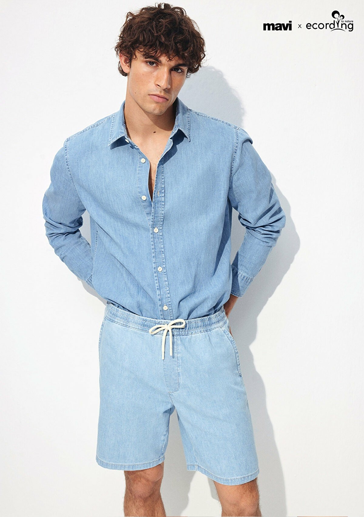 Mavi Dayton Bleach Denim Erkek Jean Şort 0410093-86945 - MAVİ