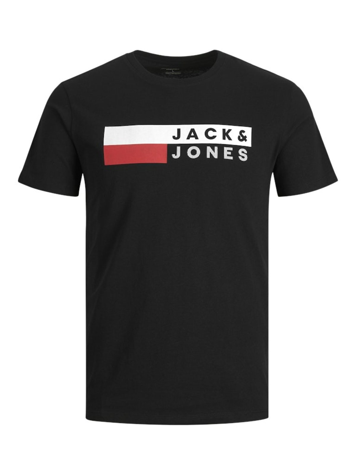 Jack Jones Corp Logo Plus Erkek Tişört 12158505 - SİYAH1