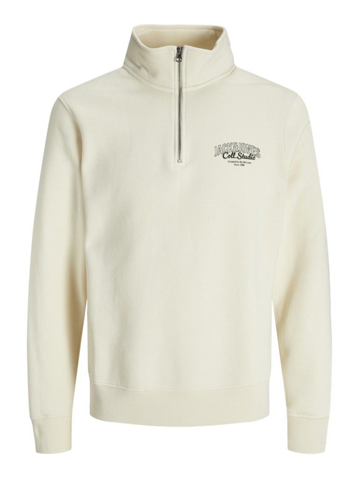 Jack Jones Makoto Halfzıp Fermuarlı Yaka Erkek Sweat 12278608 - BEJ