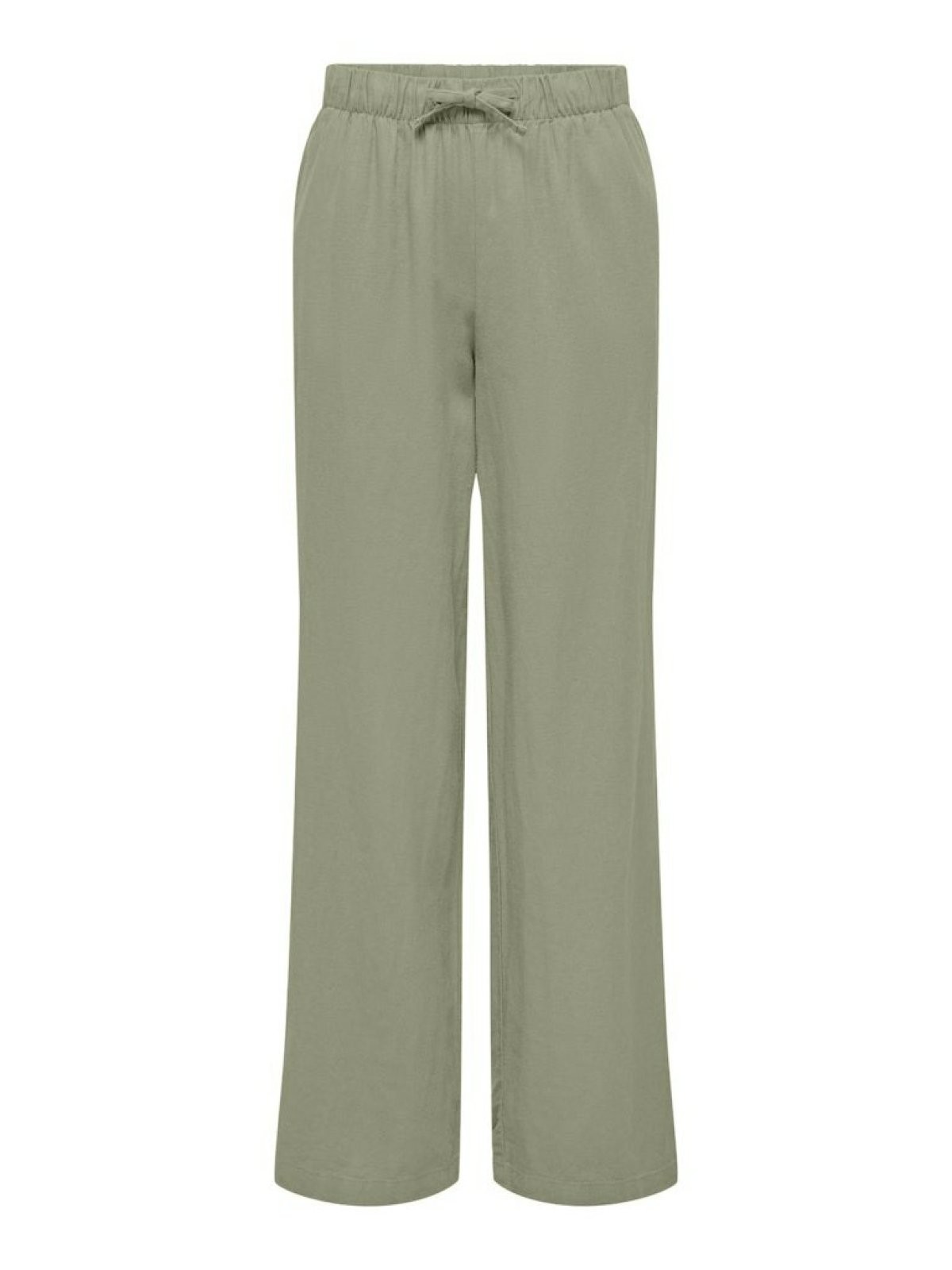 Only Caro Loose Fit Keten Viscos Kadın Pantolon 15291807 - YEŞİL