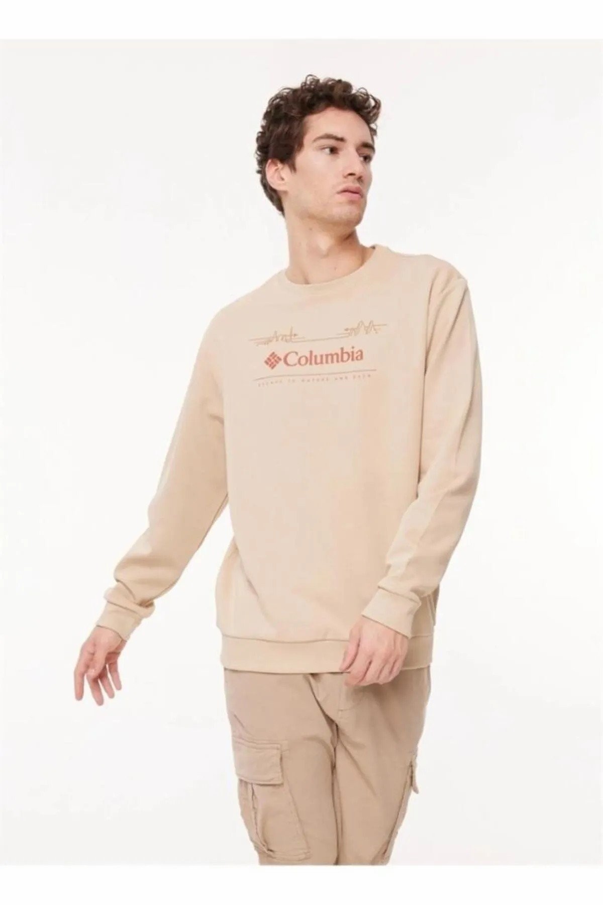 Columbia CSC Nature And Back Erkek Sweat  9150171271 - BEJ