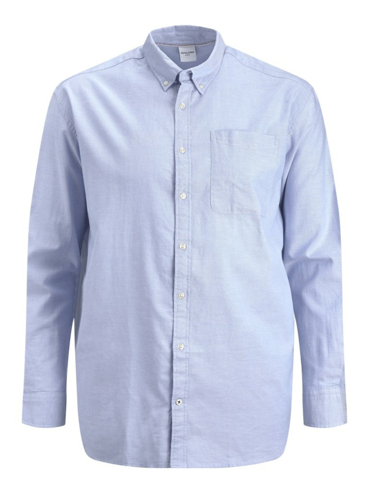 Jack Jones Oxford Plus  Büyük Beden Erkek Gömlek 12286178 - MAVİ