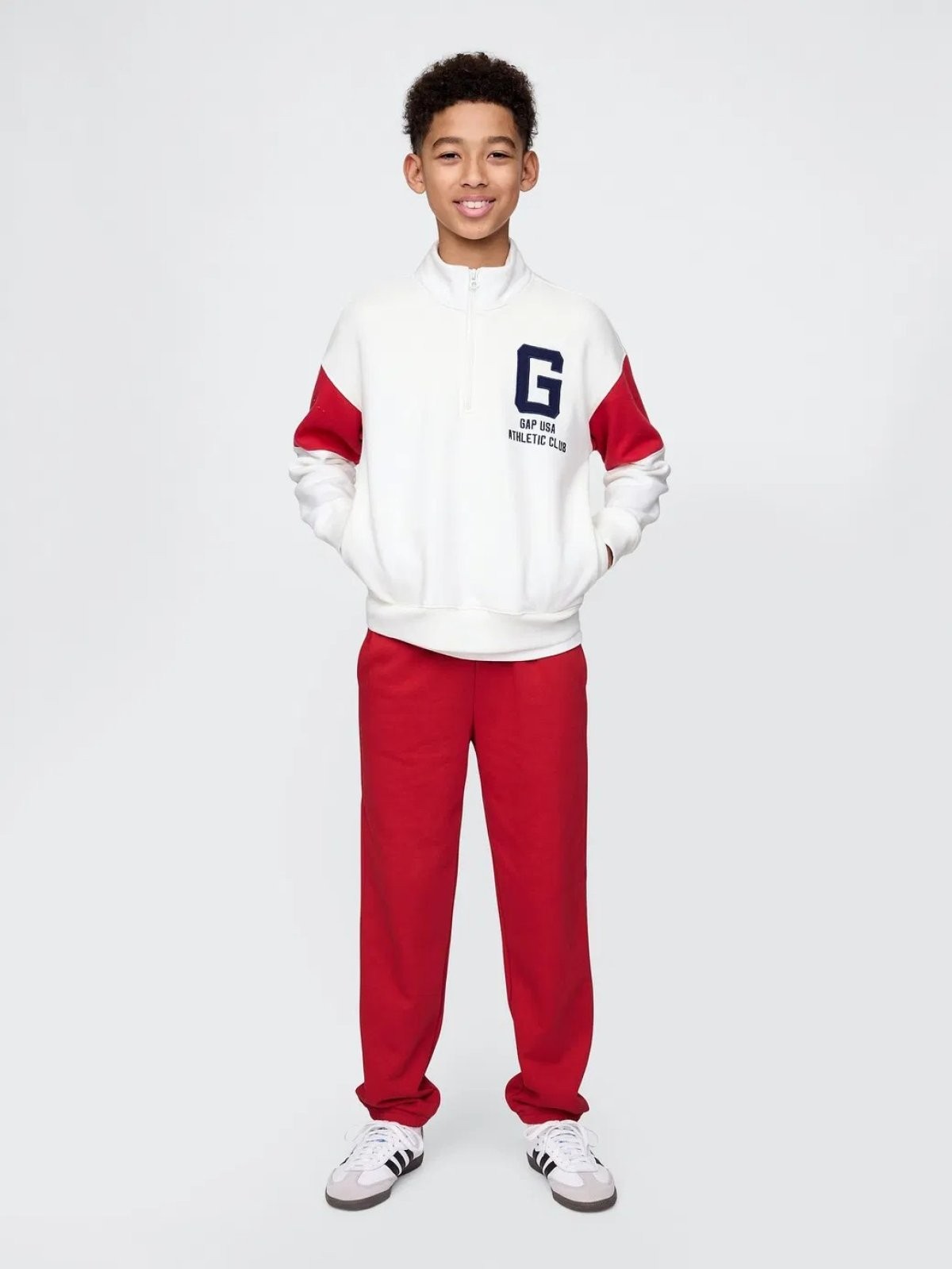 Gap V-Frch Ft Bas Herıtage Logo Çocuk Eşofman Altı 743964006 - KIRMIZI