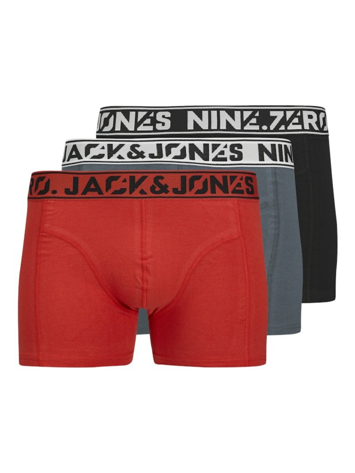 Jack Jones Nıne Zero Slıd 3 Lü Paket Erkek Boxer 12277555 - KIRMIZI