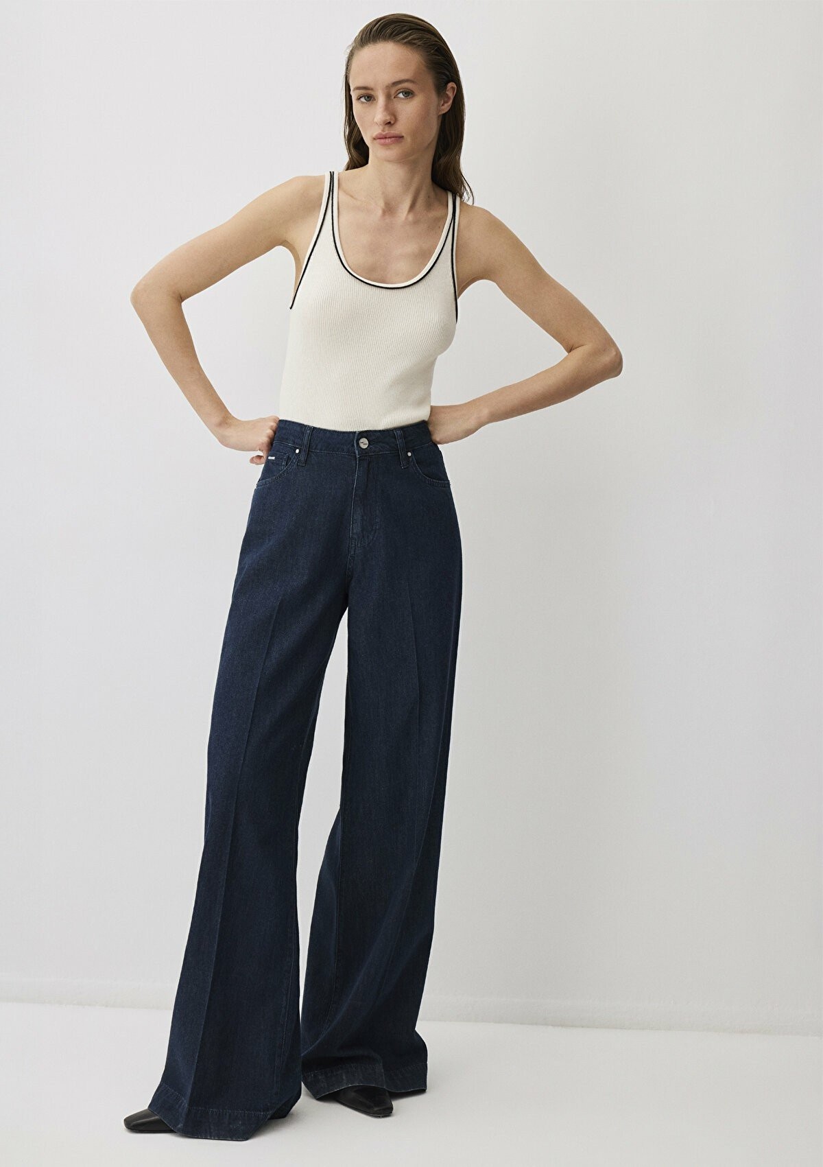 Mavi Remy Mavi Edition Koyu Mavi Wide Leg  Kadın Jean Pantolon - LACİVERT