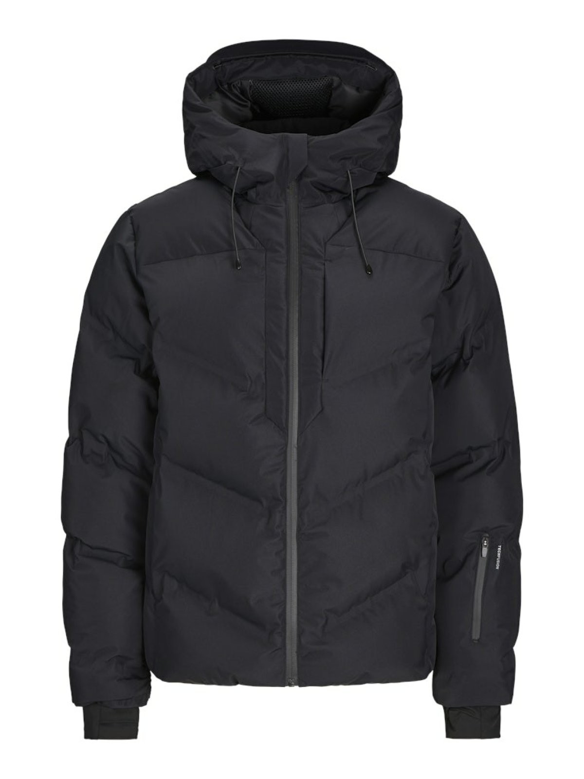 Jack Jones Slay Heat Qulted Puffer Erkek Mont 12260482 - SİYAH