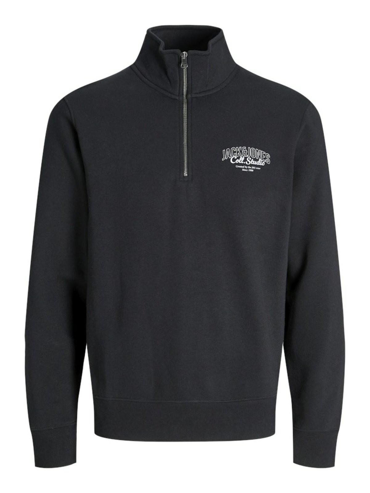 Jack Jones Makoto Halfzıp Fermuarlı Yaka Erkek Sweat 12278608 - SİYAH