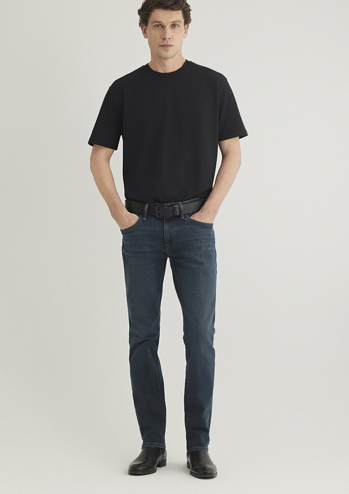 Mavi Marcus Dark Shaded Lux Black Erkek Jean Pantolon 0035189351 - MAVİ