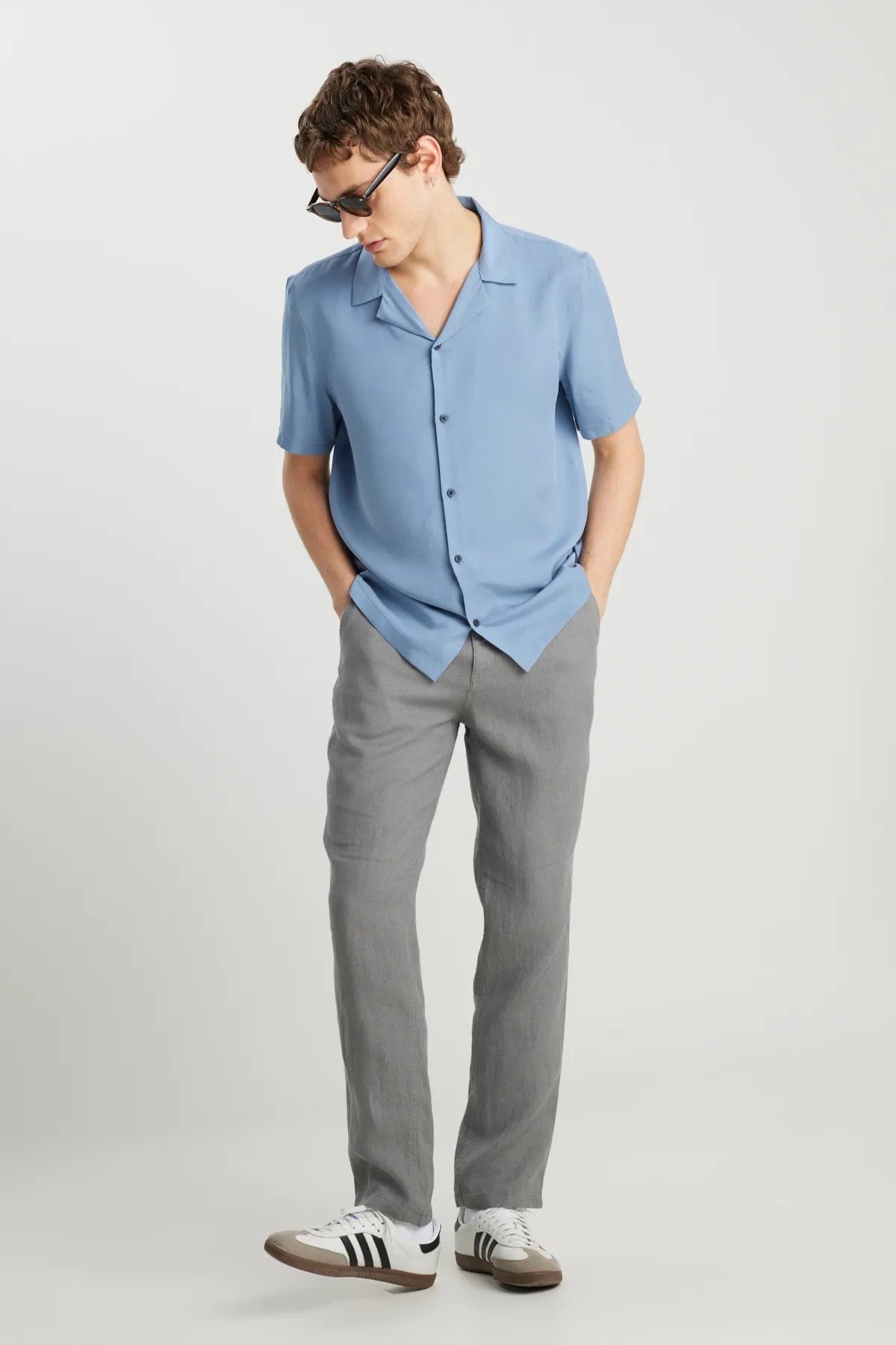 Wrangler Keten Chino Erkek Pantolon W251047993 - GRİ