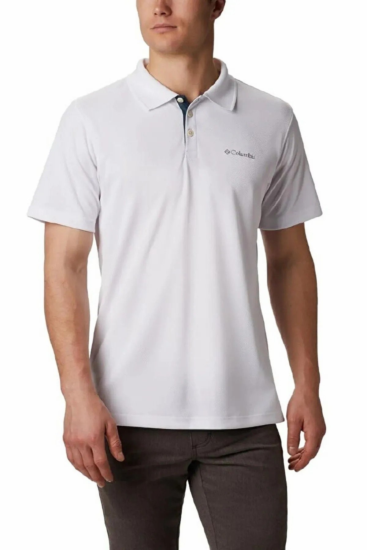 Columbia Am0126 Utılızer Erkek Polo Yaka Tişört 1772051100 - BEYAZ